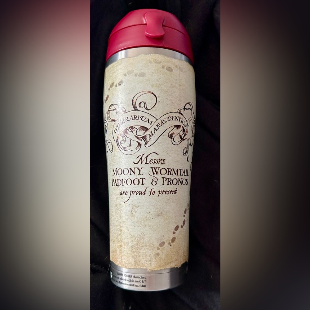 24 oz Harry Potter Marauders Map Stainless Steel Water Bottle